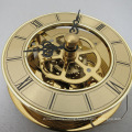 Hot Sell New Gold Color Clock Inserts Skeleton Clock Inserts Movement Dongguan